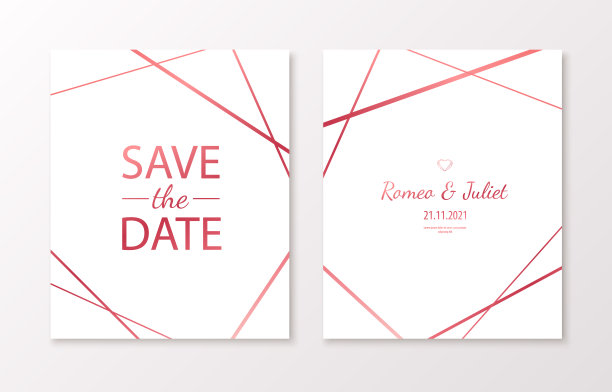 金色婚礼请帖图片下载