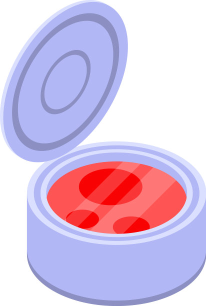 鱼子酱罐头可以图标等距样式图片下载