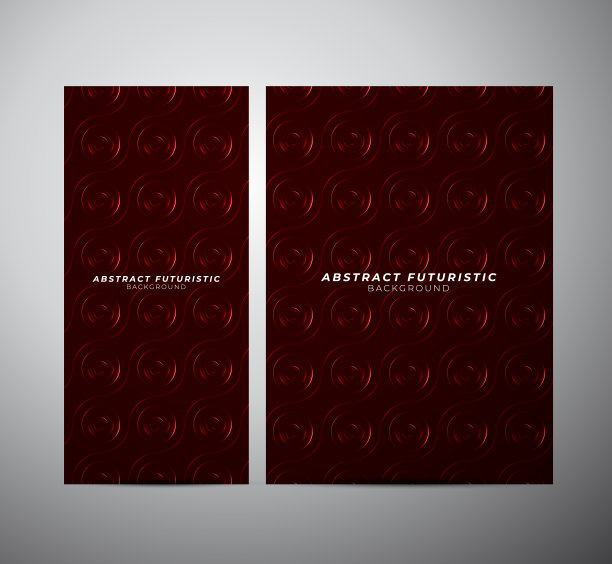 抽象发光的圆环线横幅背景。抽象的未来主义艺术墙纸。图片下载