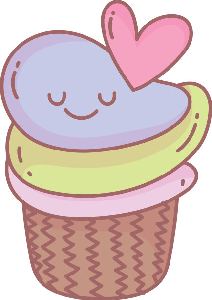 甜杯蛋糕甜点菜单餐厅卡通食品图片下载