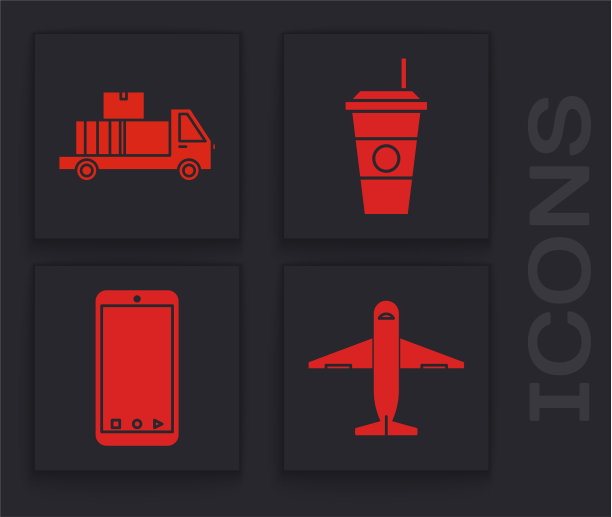 用纸板箱装好飞机货车图片下载