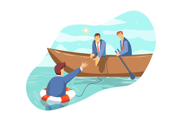 救援、危机、支持、团队、合作、破产、经营理念图片下载