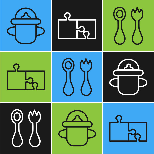 用叉子和刀叉摆好烤肉架图片下载