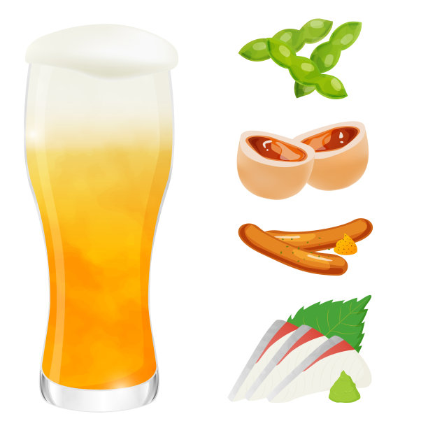 啤酒和零食图片下载