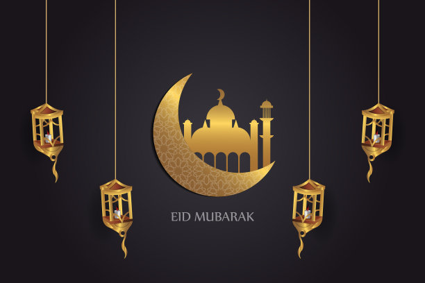 开斋节穆巴拉克伊斯兰设计模板图片下载
