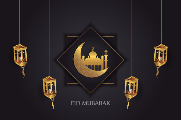 开斋节穆巴拉克伊斯兰设计模板图片下载