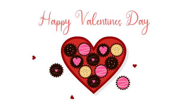 心形盒装巧克力图片下载