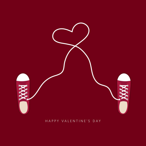 情人节概念背景鞋蕾丝图片下载