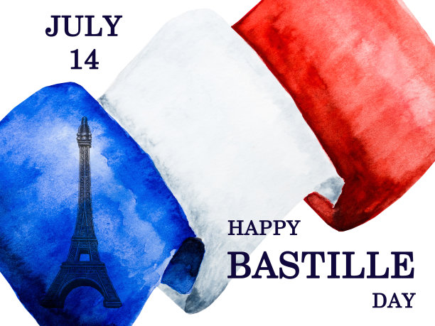 法国国旗。美丽的贺卡。近距离图片下载