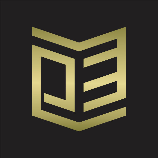 大江徽标会徽图案采用盾形风格设计图片下载