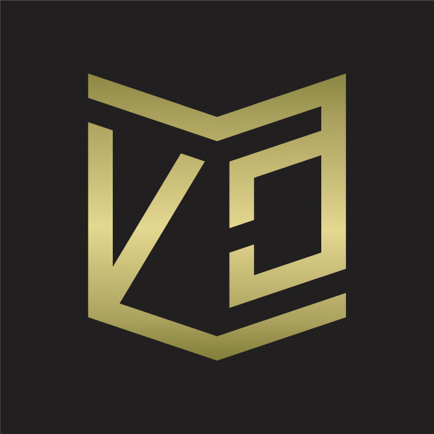 Vc标志会徽与盾形图案风格设计图片下载