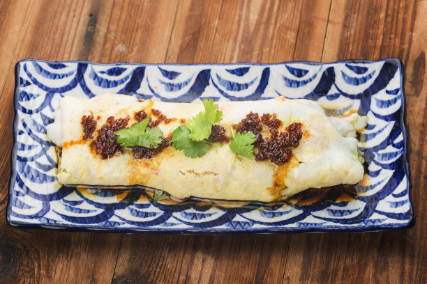 中餐:粤菜蒸粉丝卷图片下载