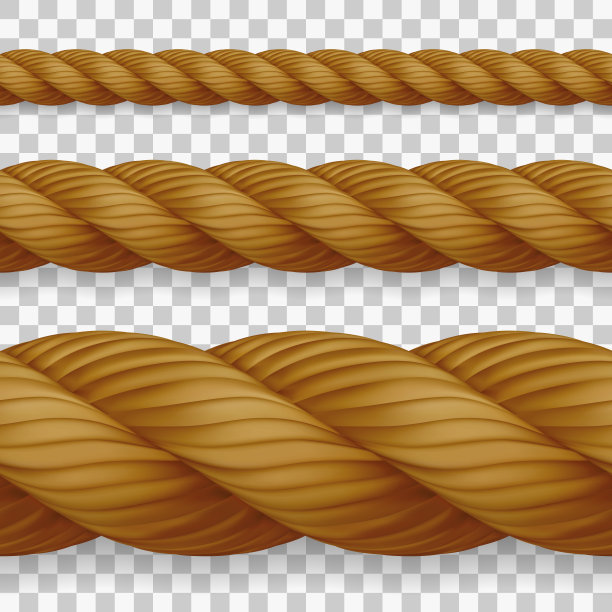 套无缝逼真的麻绳与高细节图片下载