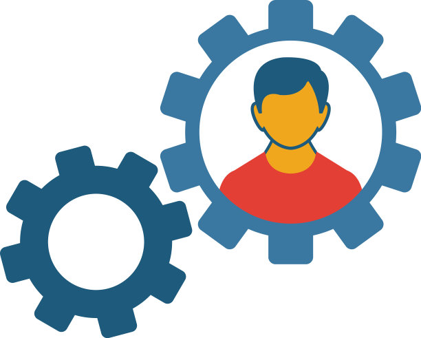 生产经理图标简单的元素图片下载