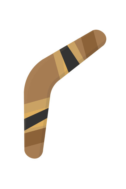 木制飞去来器平图片下载