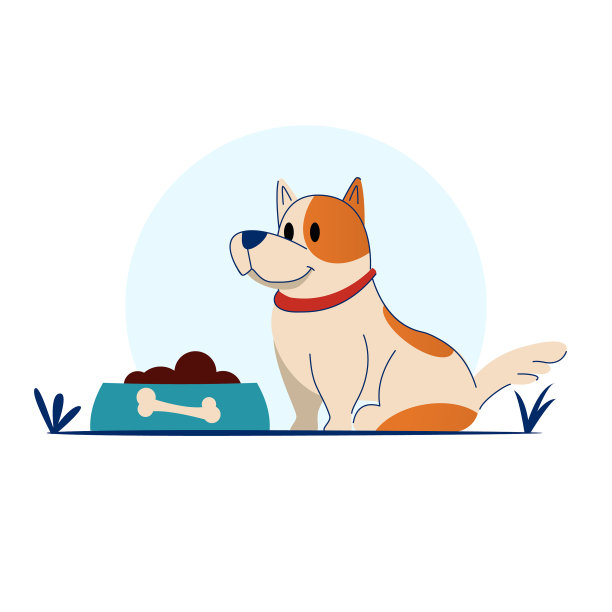 可爱有趣的卡通人物狗的肖像图片下载