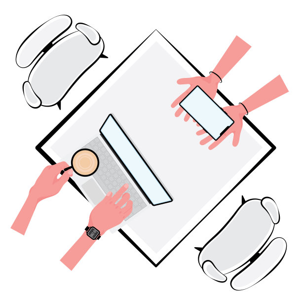 一幅团队合作的照片，同事之间互相支持，直到成功后，在桌子上开会图片下载