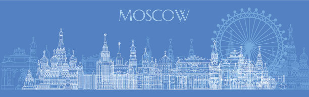 莫斯科天际线艺术5图片下载