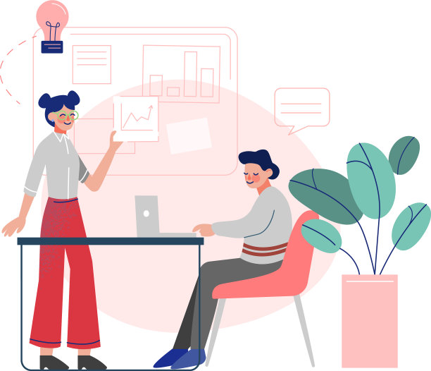 同事一起工作的员工图片下载