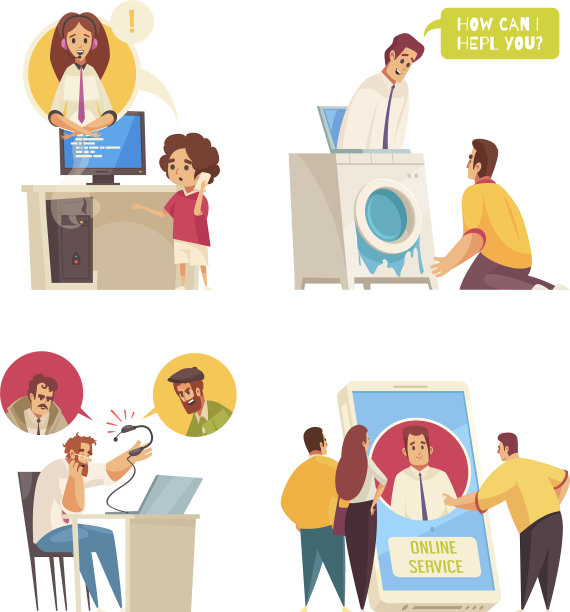 呼叫中心概念构成图片下载