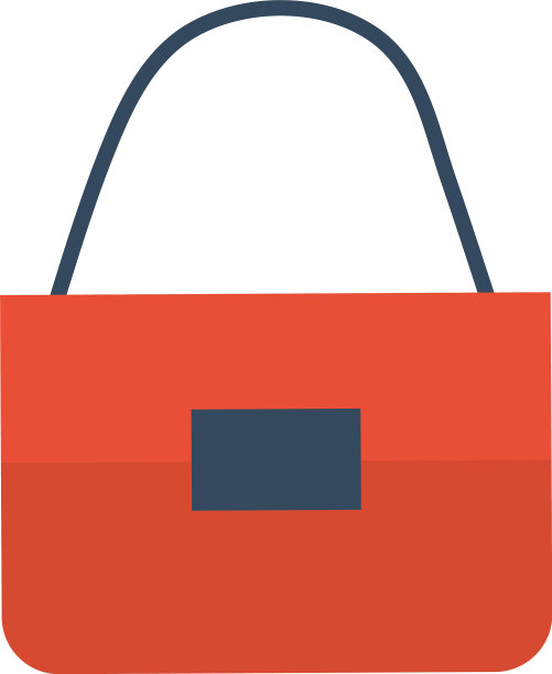 白色背景的手提包图片下载