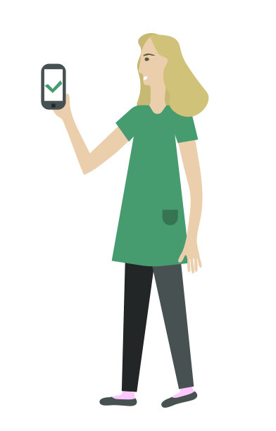 智能手机的女孩图片下载