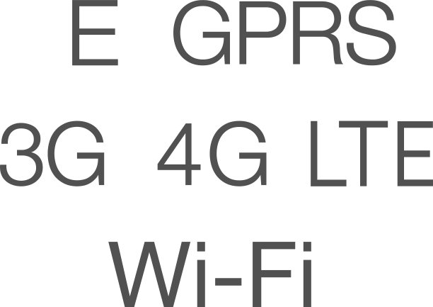 4G、3G、EDGE、GPRS和WIFI符号新旧组合图片下载