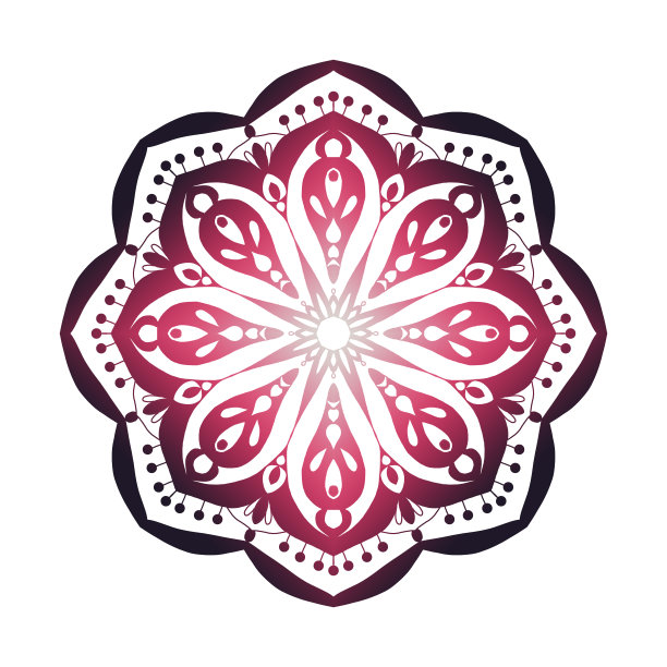 紫色曼陀罗冥想图片下载