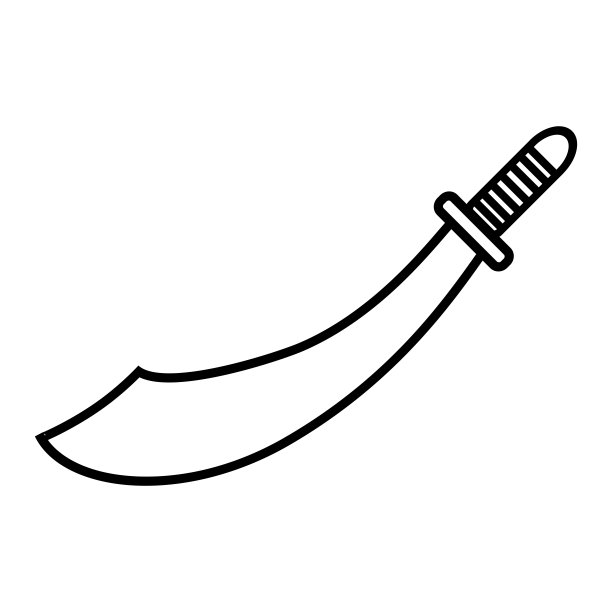 匕首图标设计矢量模板图片下载