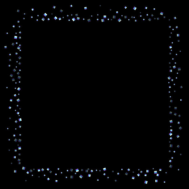 彩虹般闪亮的长方形五彩纸屑图片下载