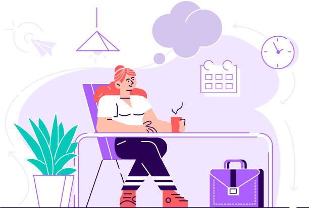 商人正在放松和做梦图片下载