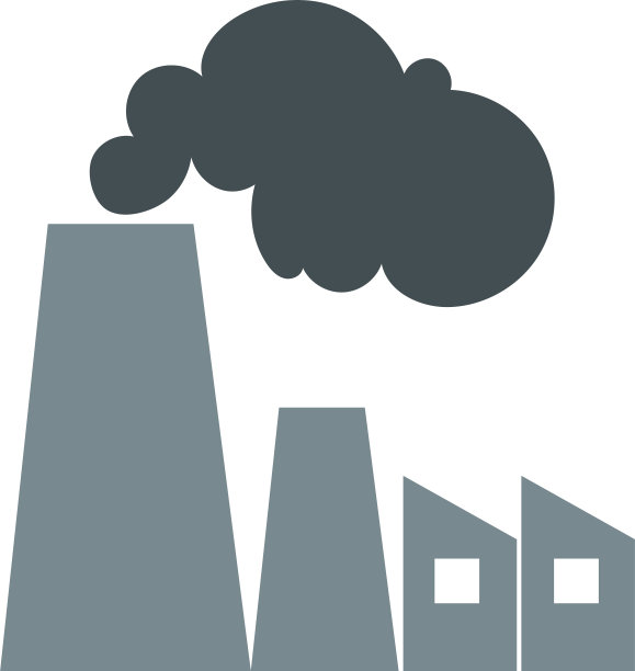 工厂厂房建筑平栅图标图片下载