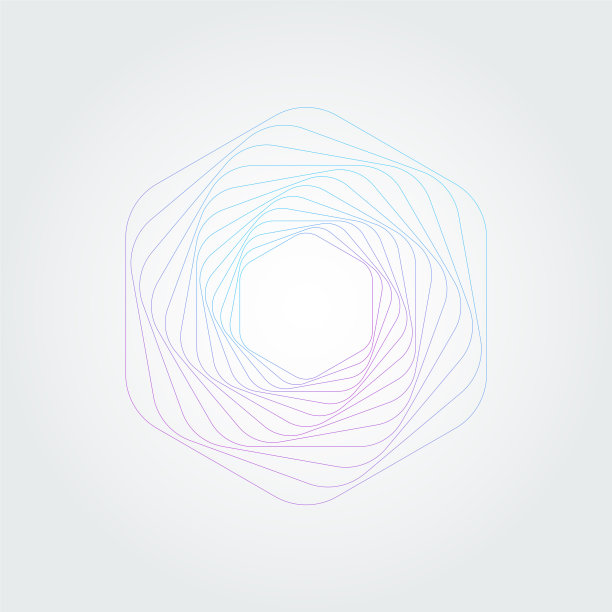 摘要旋流六边形涡结构图片下载