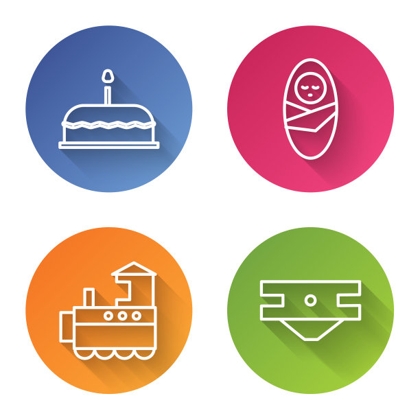 订线蛋糕与燃烧的蜡烛新生婴儿图片下载