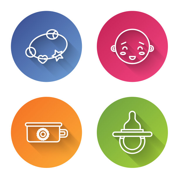 设线拨浪鼓宝宝快乐小男孩头图片下载