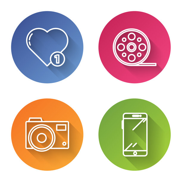 设线似心的胶片卷轴式摄影相机图片下载