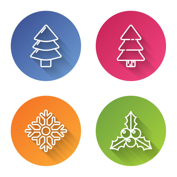 圣诞树摆线圣诞树雪花图片下载