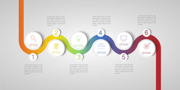 圈信息图概念与5圈和文本图片下载