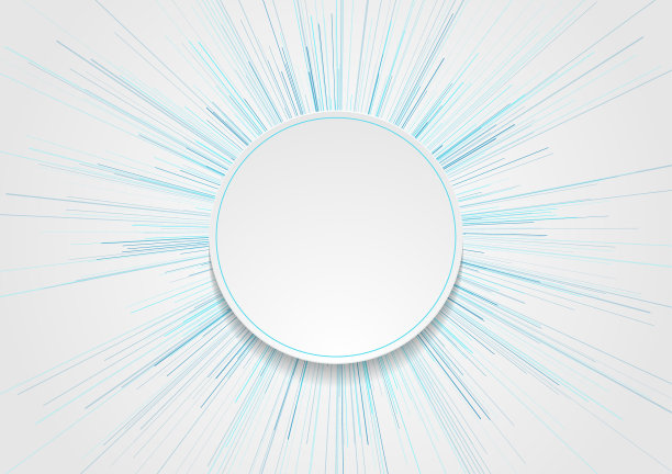 蓝色的圆线抽象的未来技术图片下载