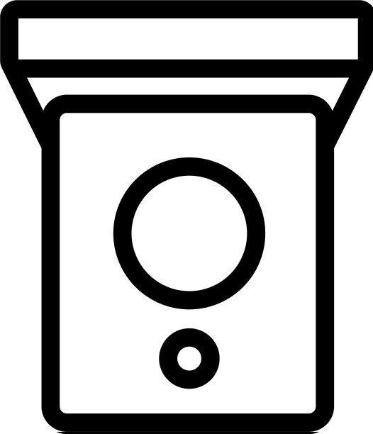 鸟屋图标孤立轮廓符号图片下载