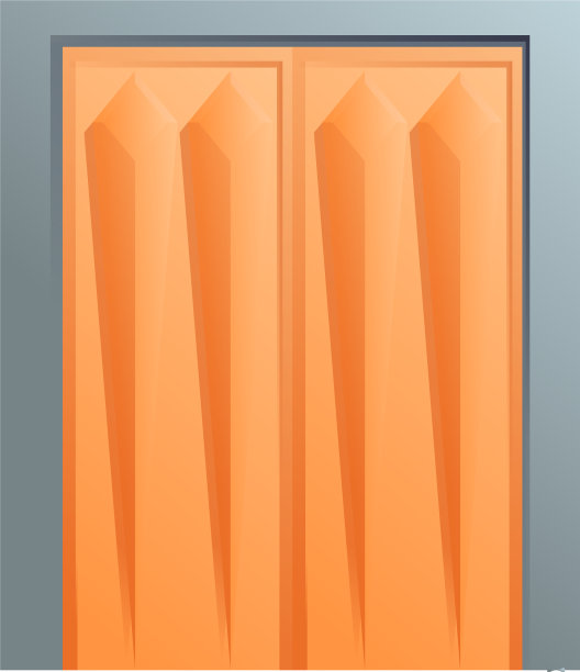 经典电梯图标卡通风格图片下载