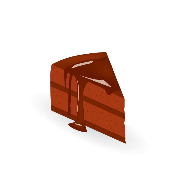 巧克力蛋糕片图片下载