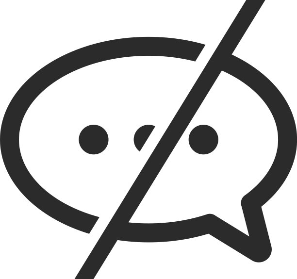聊天交叉线条消息气泡图标图片下载