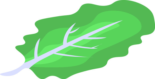 汉堡绿叶图标等距风格图片下载