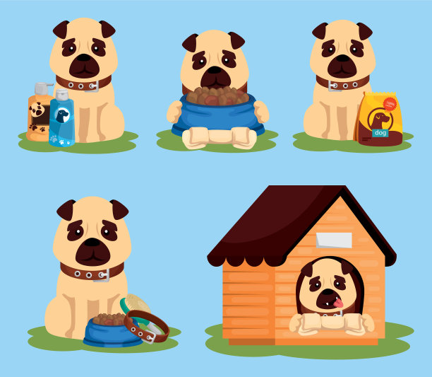 用图标给狗群分组图片下载