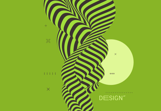 背景与光学错觉。图案可以作为一个模板用于小册子，年度报告，杂志，海报，演示，传单和横幅。3 d矢量插图。图片下载