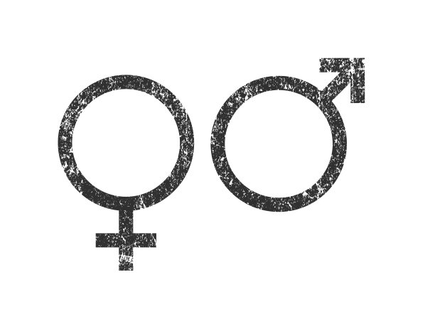 性别图标符号。男标志，女标志。矢量插图形象。孤立在白色背景上。图片下载