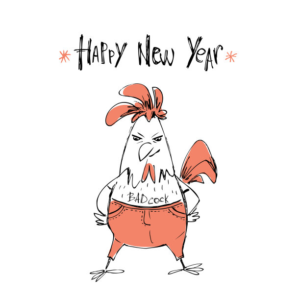 鸡是2017年中国新年的象征图片下载