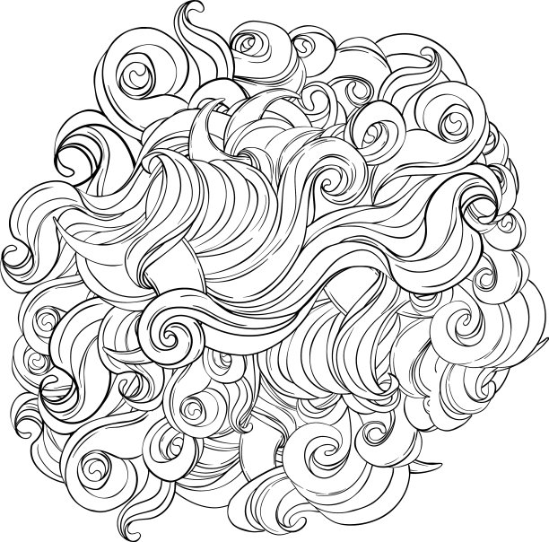 无尽的背景波涛汹涌的海线艺术图片下载