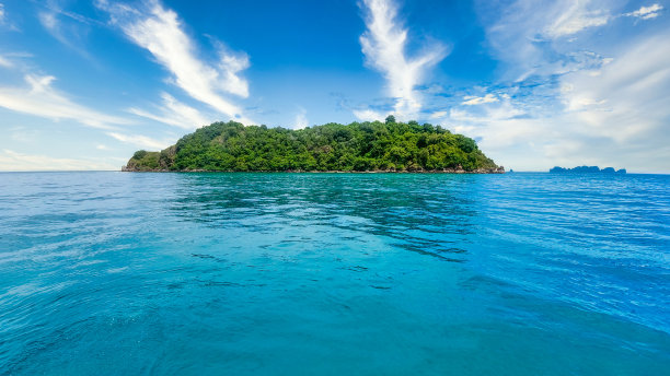 田园般的热带岛屿天堂，泰国图片下载